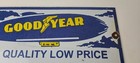 Vintage Goodyear Blimp Sign - Porcelain Service Tires Advertising Sign