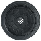 Rockville Wheel Of Bass 8  Slim Under-seat Powered Truck car Audio Subwoofer Sub