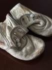 Victorian Edwardian Toddler Baby Size Child s White Leather Button Shoes