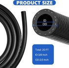 20 Ft High Pressure 3 8  Id Nbr Rubber Fuel Line Hose 300 Psi