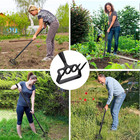 37  62  Long Steel Handle For Garden Land Cultivator Weed Stirrup Hula Hoe Rake