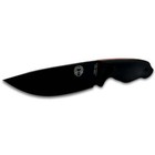 Holtzman s Gorilla Fixed Blade Survival Knife 4  High Carbon Steel Black G10