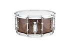 Ludwig Universal 6 5x14  Walnut Snare Drum Black Exotic Walnut Burl Dealer   New
