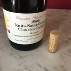 Drc Domaine Prieure Roch Nuits Saint Georges 1996 Glass Empty Bottle Leroy
