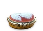 Vintage Estee Lauder Cameo Youth Dew Oval Solid Perfume Compact