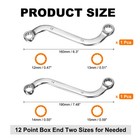 S-style Box Wrench Metric 12mm X 13mm 14mm X 15mm 12-point Double End Wrench