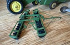 Vtg John Deere 1950s Ertl Toy Tractor Harvester Disk Harrow Manure Spreader  