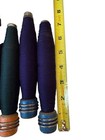 Lot 7 Antique Robert Clough Rc Textile Mill Wooden Yarn Bobbins Spools Thread