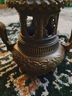 Antique Vintage  Signed Chinese Brass bronze Pagoda Incense Burner