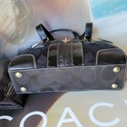 New Authentic Coach Signature Black Shoulder Medium Handbag Nwt Never Used