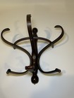Vintage Thonet Style Bentwood Wall Mounted Coat Hat Rack