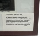 1944 France  command Post  Charles  R  Pearson Ww2 Wwii Original Signed Picture