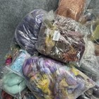 Hand Dyed Merino Wool Roving 2 5 Lbs Random Lot Mixed Colors Hand Spun Vintage