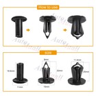 100pcs Fender Bumper Clips Body Rivets For Honda Rancher Foreman Rubicon Rincon