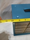 Vintage Akro-mils 15 Drawer Cabinet Blue Metal Small Parts Storage Bin Organizer