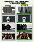 Wheel Toe Alignment Tool Kit Toe Plates W  Tape Measures Car Truck Suv Diy