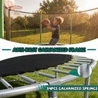 10ft Trampoline With Basketball Hoop  Ladder   Safety Enclosure  Astm Approved