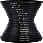 Step Up Rings  18 Pieces Camera Lens Metal Filter Ring Adapter Set 9pcs Step    
