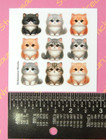 Fluffy Kitten Cats Mini Sticker Sheet