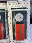 Lot Of 3 Accent Design Craft Supply Ceramic Village Light Packs Of 3 Vintage New