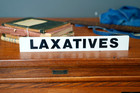 Vintage Laxatives Pharmacy Drug Store Tin Sign Apothecary Medical Antique