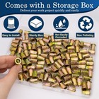 1 4 Rivet Nut  115pcs Carbon Steel Zinc Rivet Nuts 1 4-20  1 4 20 Threaded In   
