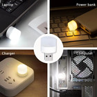 1 10pcs Mini Usb Led Night Light Warm White Reading Lamp For Laptop Power Bank