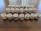 Vintage Nfl Teams Mini Miniature Ceramic Coffee Mugs Team Logo Cups Lot Of  21