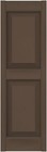 12 w X 31 h Mid-america Vinyl tailormade Size Williamsburg Double Panel Shutters
