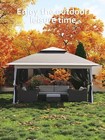 13 X 13ft Pop Up Gazebo Outdoor Patio Gazebo Outdoor Canopy Tent Backyard Tent