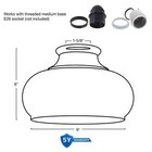 Kira Home Harlow 9  Glass Shade  Clear Replacement Glass  1-5 8  Fitter Size 