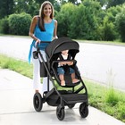 3-in-1 Folding Convertible Newborn Stroller W Detachable Bassinet - Black