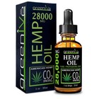 Greenive Hemp Drops 28000mg Organically Grown Hemp Oil Drops Vegan Omegas Nat   