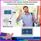 Universal Thermostat Lock Box With Key Transparent Large Thermostat Protector