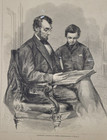 President Lincoln At Home  1865  Iconic Picture   Of The President With His Son