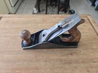Vintage Stanley Bailey No4 1 2 Wood Plane  flat  Sole  Usa  