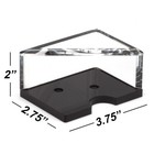 Casino Grade 2 Deck Acrylic Discard Holder  Playing Card Tray For Blackjack Game