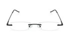 Eye Zoom 4 Pack Metal Rimless Reading Glasses With Spring Hinge Light Slim Case