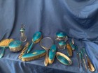 Sterling With Blue Enamel 17 Pcs Amazing Set Very Complete