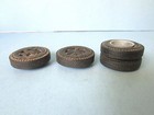 3 Goodyear Rubber Tire Toy Part Truck Car Vehicle 1 5 8  Vintage