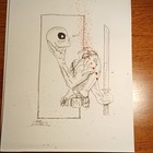 Deadpool Original Comic Art  Print By Adam Michaels Signed 2010 Marvel Drawing