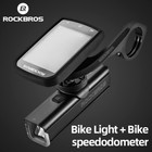 Rockbros Bike Light Gps Set Ant  Speedometer With Bracket Smart Bike Headlight
