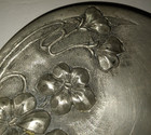 Antique Vtg Art Nouveau Signed Este French Repousse Pewter Box Jugendstil Style