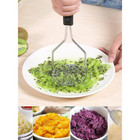 New- Potato Masher Heavy Duty Large 430 Stainless Steel Kitchen Potato Masher