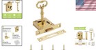 Antique Brass Vintage Lock With Key - Perfect For Cabinets And Drawers
