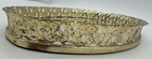 Vtg 12  Mcm Oval Hollywood Regency Mirror Tray Gold Filagree Perfume Vanity