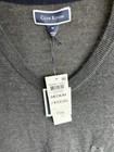 Club Room Men s Merino Wool Blend Knit V-neck Pullover Sweater Gray M