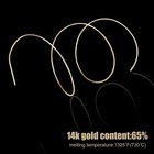 14k Gold Solder Wire For Jewelry Making  6 3 Inch Long Easy Solder Gold Welding