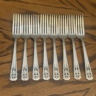Vintage Wallace Harmony House Classic Filigree Silver Plate Aa  8 Dinner Forks