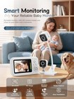 Baby Monitor With Camera Audio Crib Clip No Wifi 2 8  Screen Night Vision